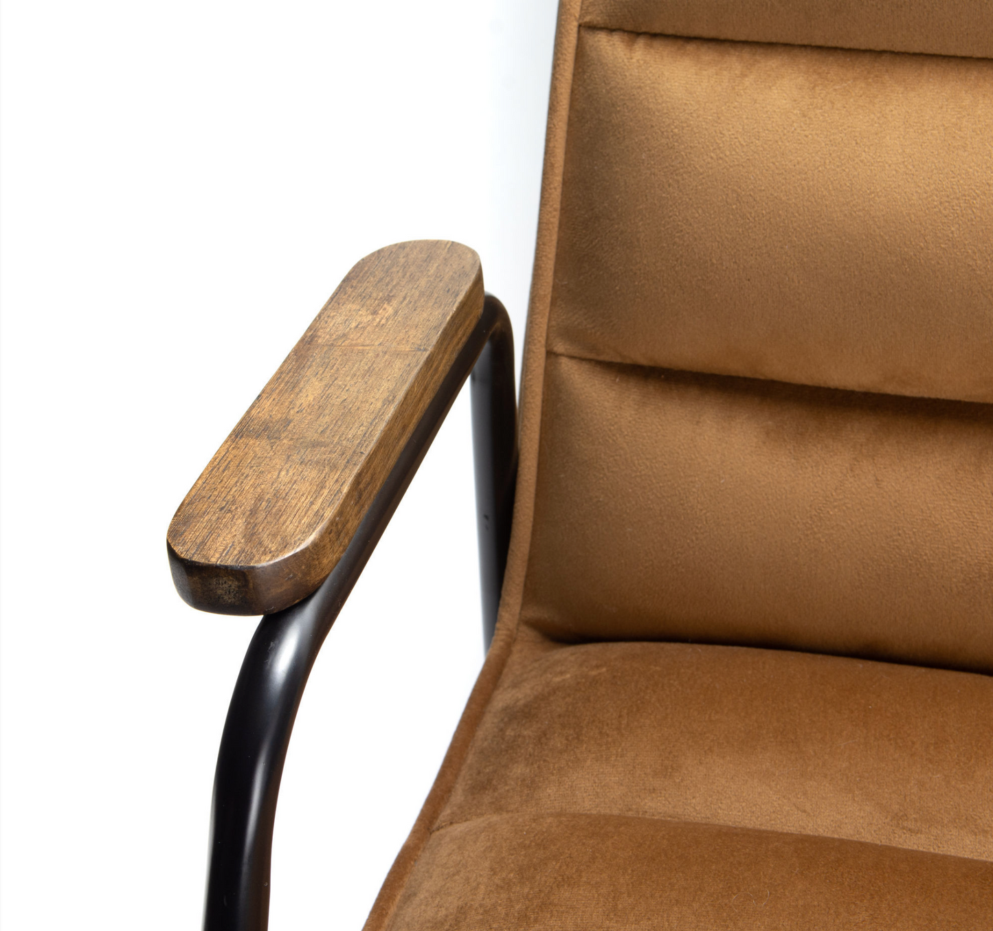 Fauteuil enfant en velours marron Hutch — Amadeus (Style scandinave & contemporain)