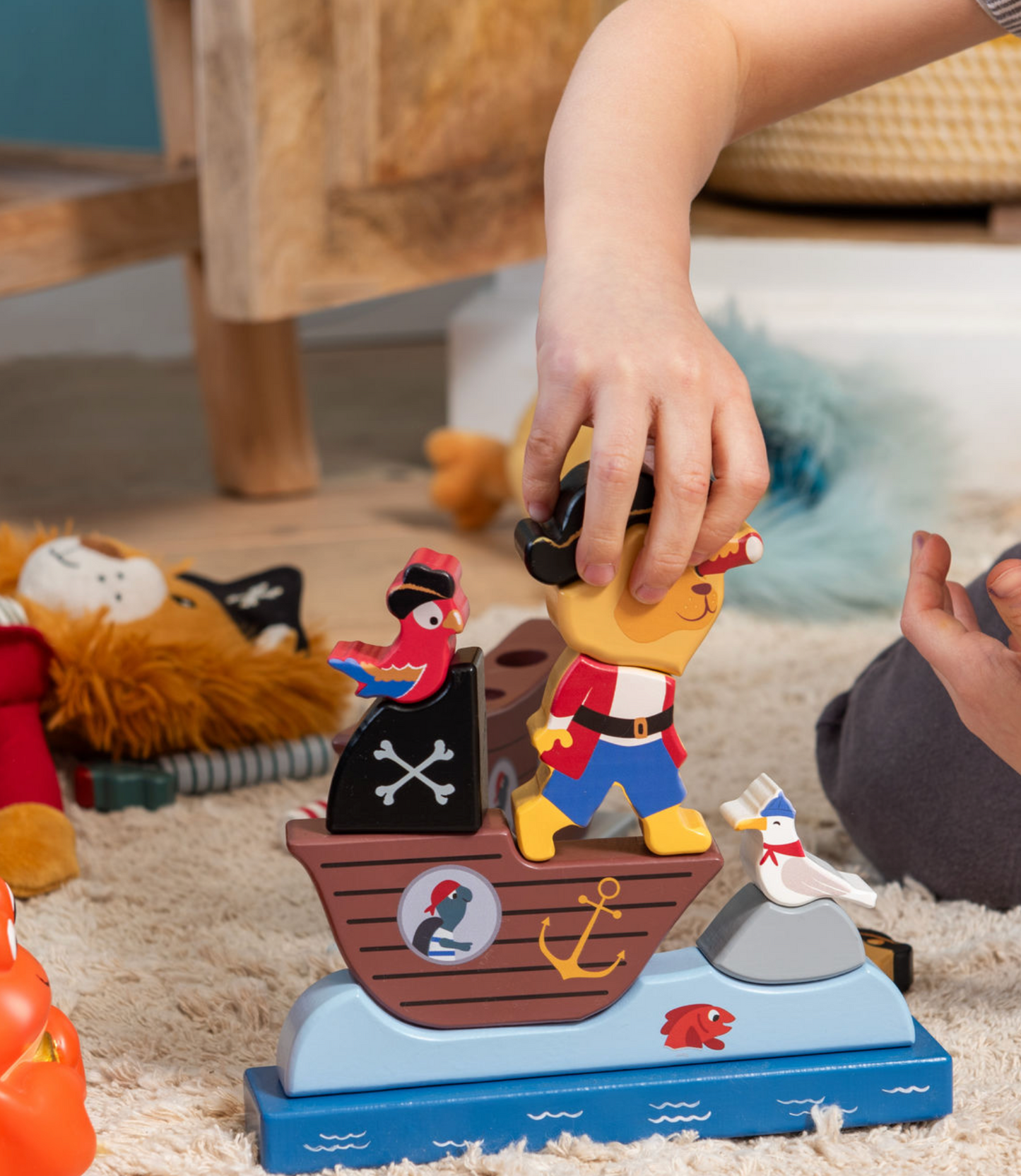 Puzzle magnétique en bois Pirate