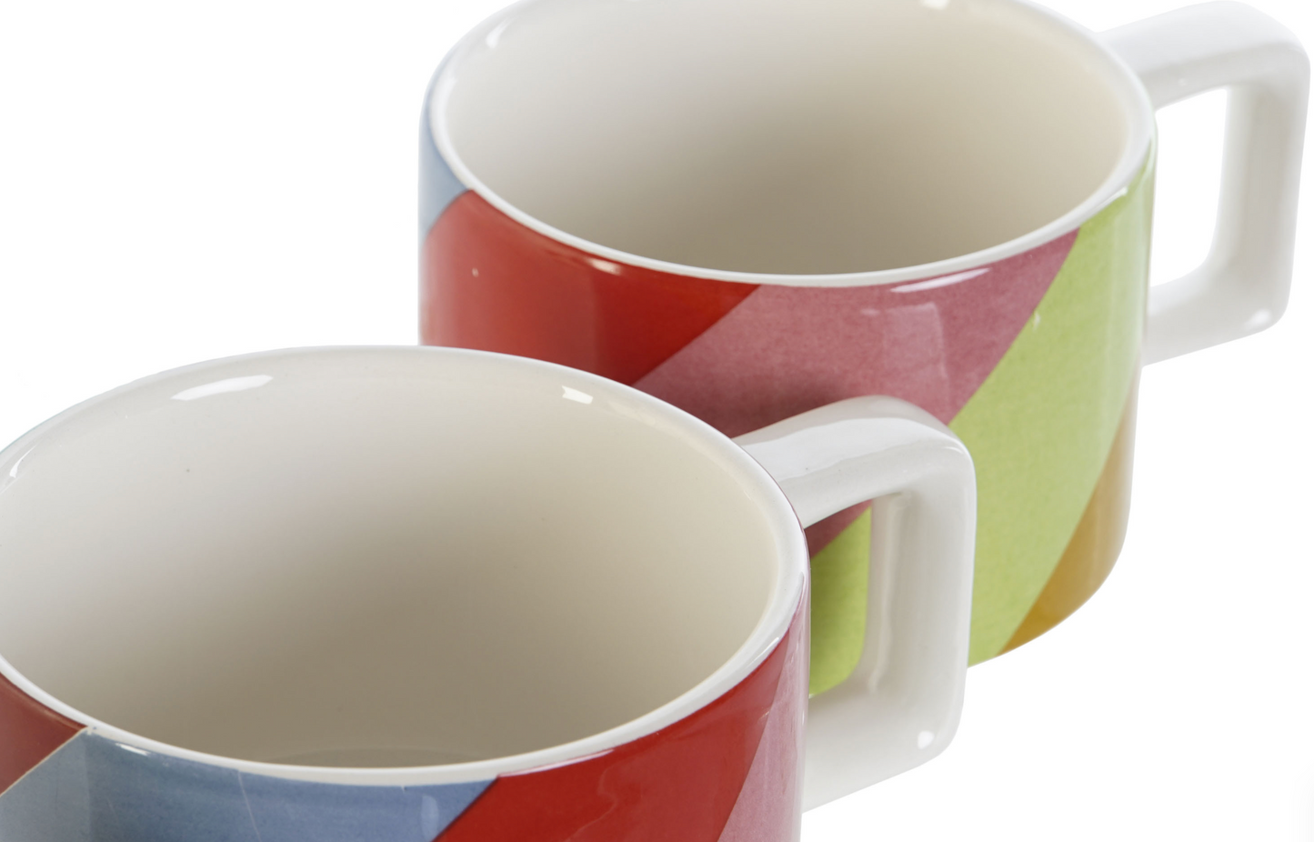 Set de 4 tasses à café colorées