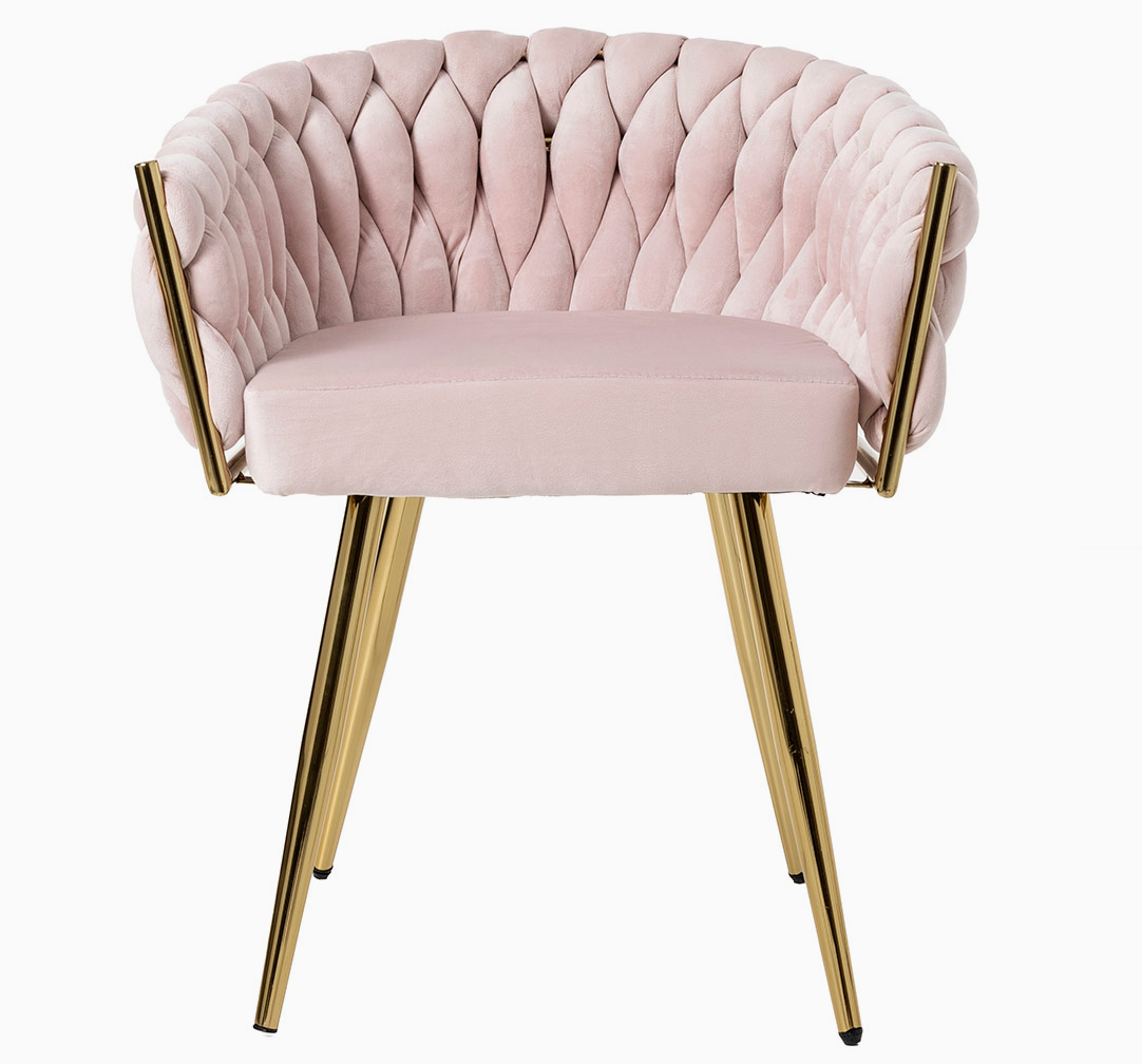 Chaise Tressée doré