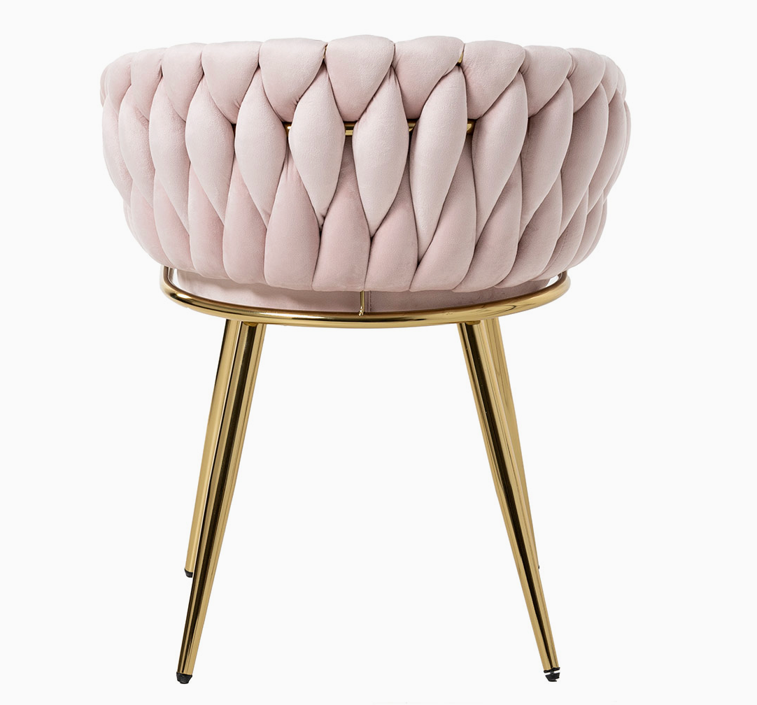 Chaise Tressée doré