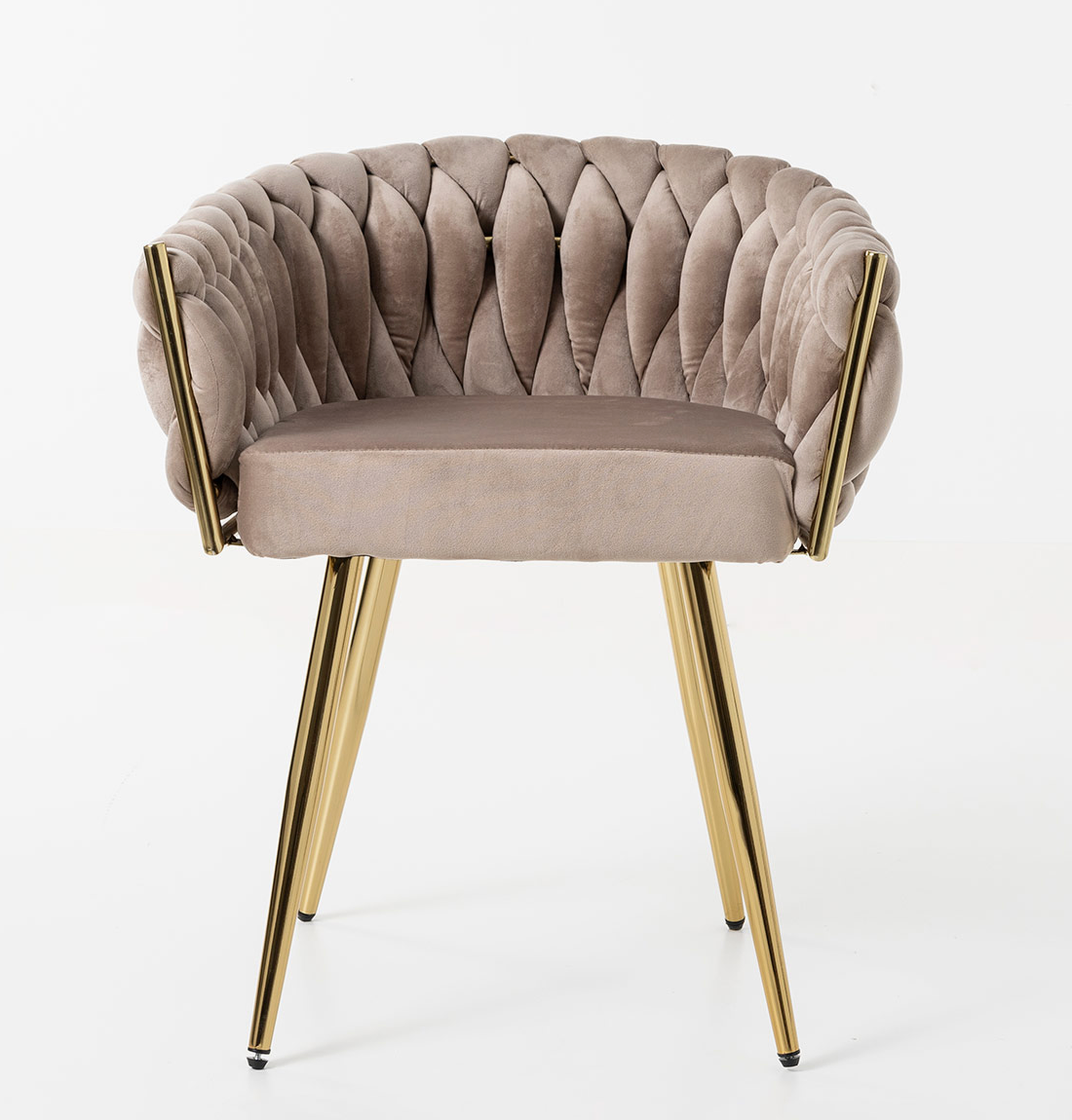 Chaise Tressée doré