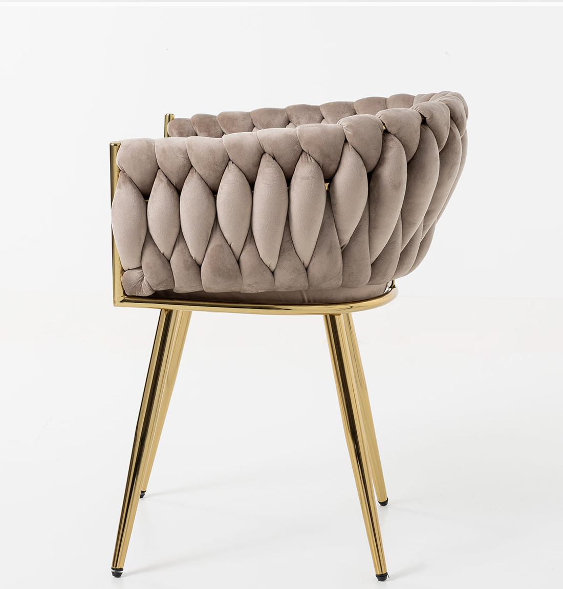 Chaise Tressée doré