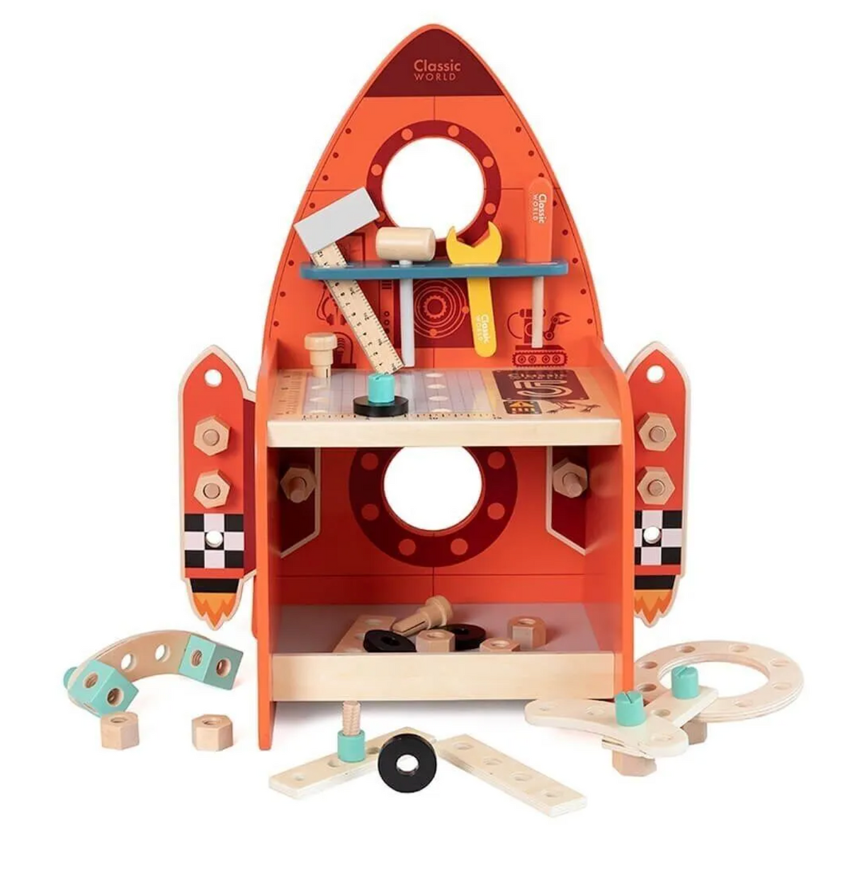 Établi d'activités en bois Fusée — Classic World