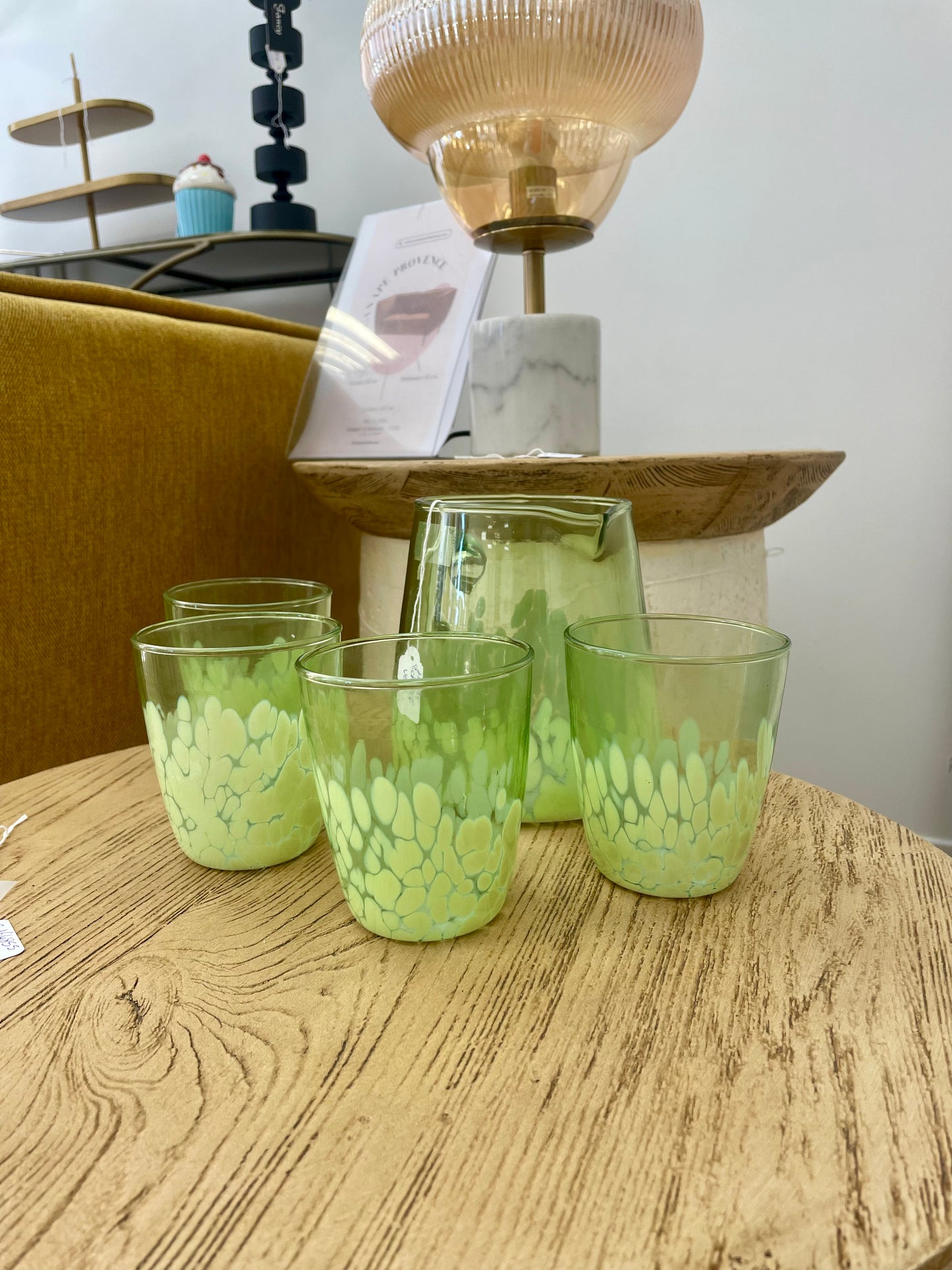 Carafe et 4 verres