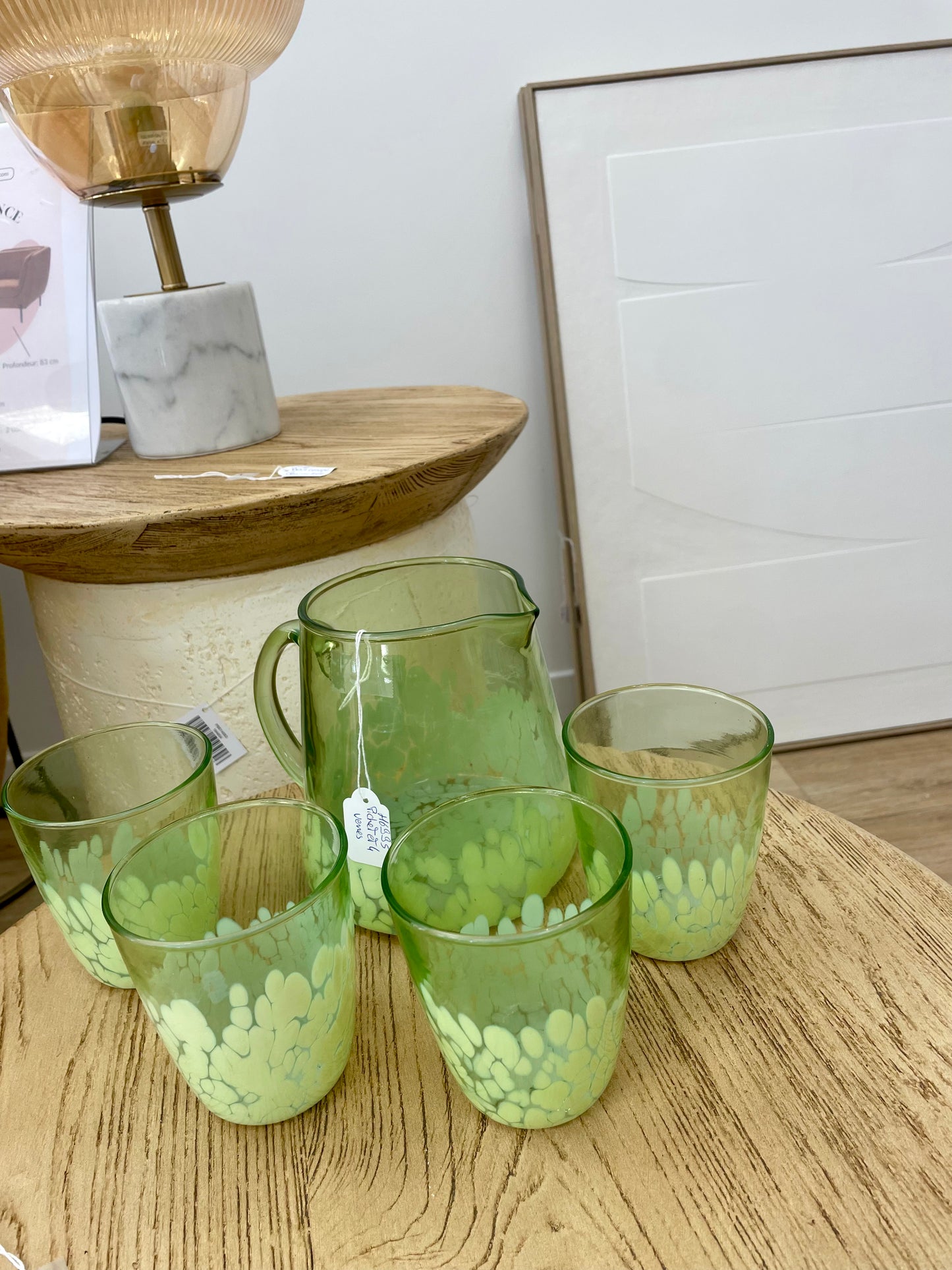 Carafe et 4 verres
