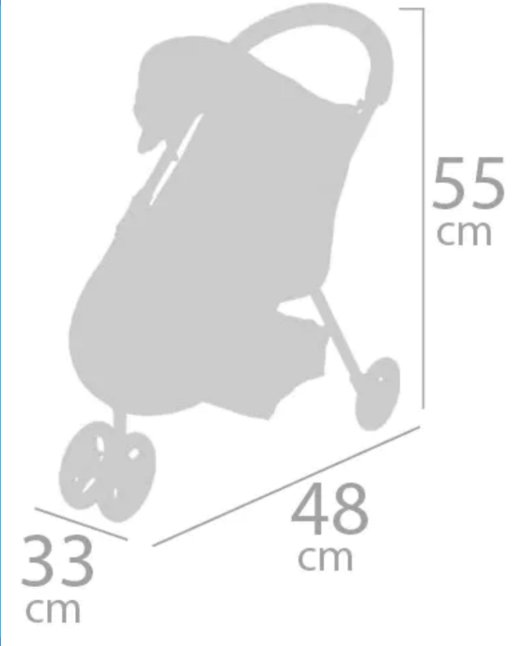 Poussette et poupée en tissus