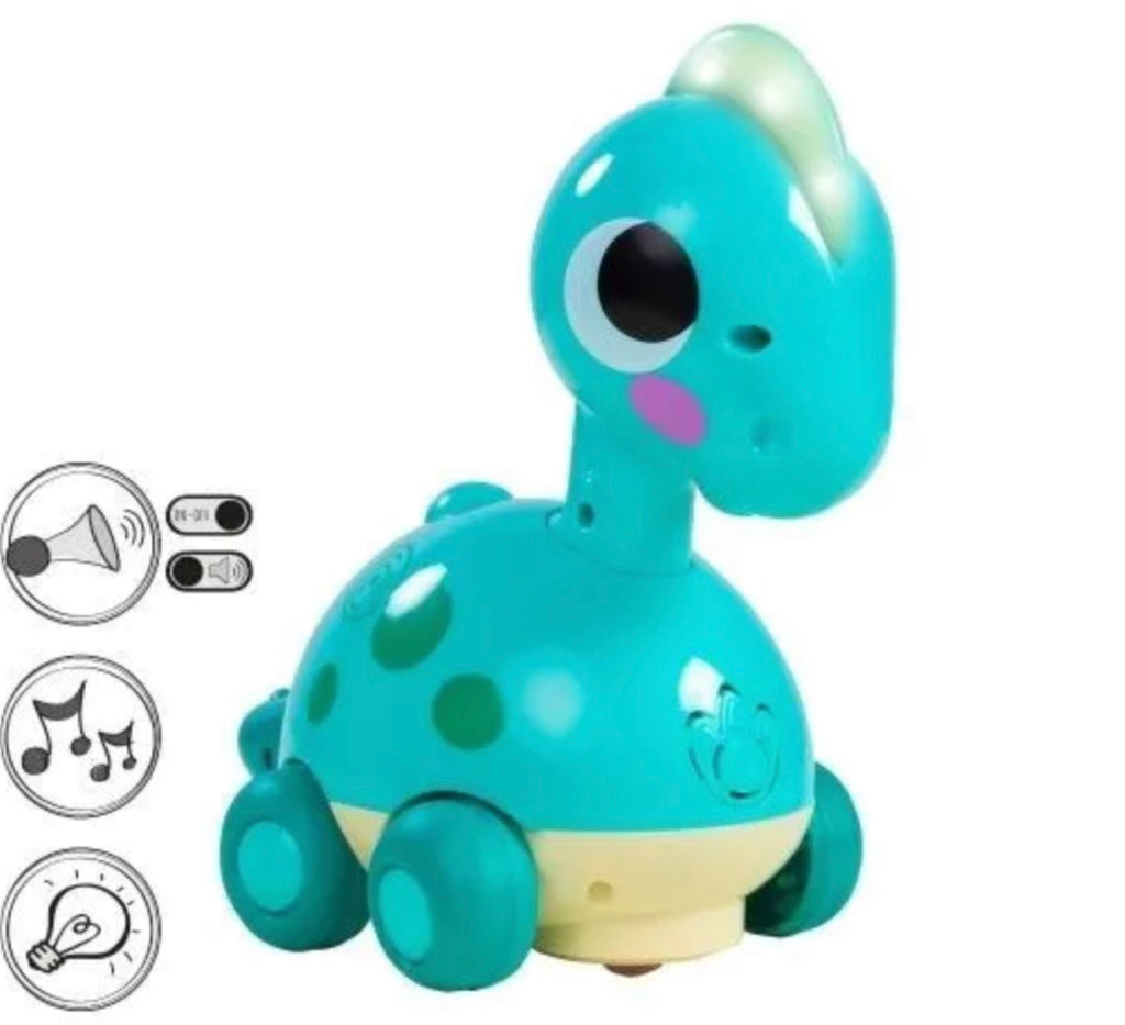Dinosaure interactif lumineux et sonore — Bleu ou Vert