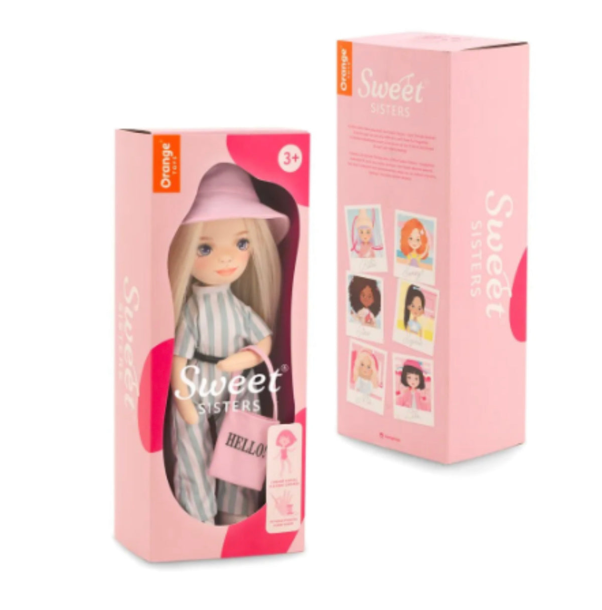 Poupée de chiffon Sweet Sisters blonde avec tenue tendance (32 cm) — Orange Toys