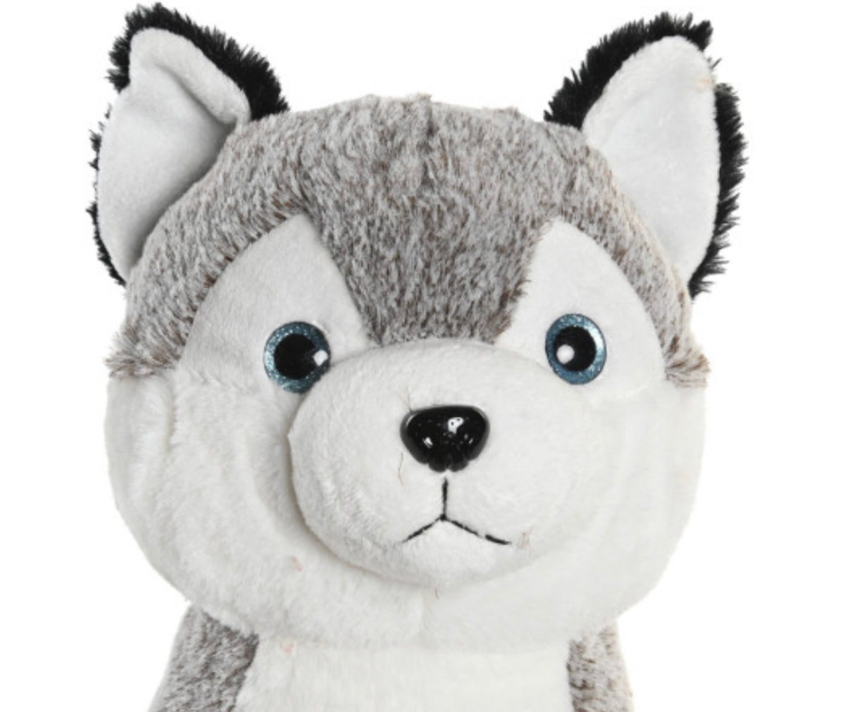 Peluche chien husky tout doux (H 30 cm)