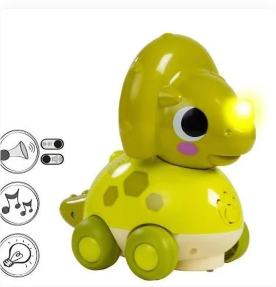 Dinosaure interactif lumineux et sonore — Bleu ou Vert