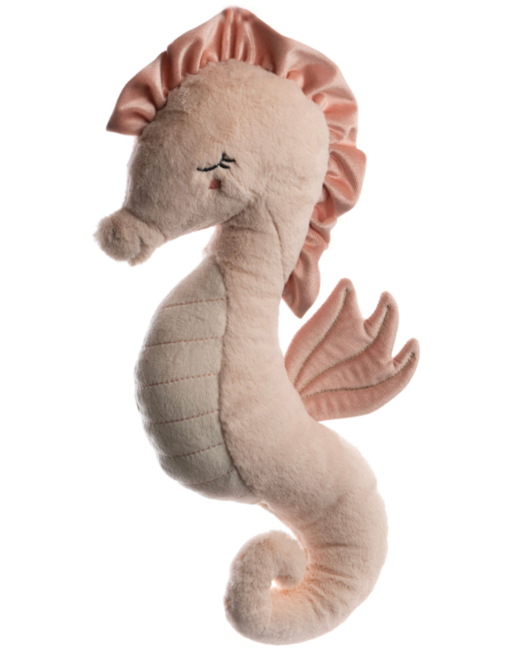 Peluche Hippocampe rose poudré (45 cm) — Amadeus Les Petits
