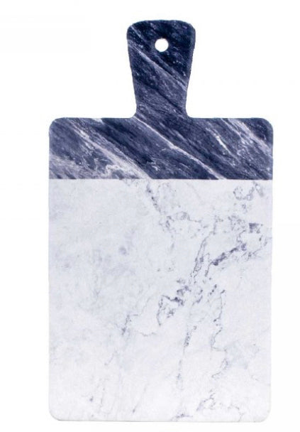 Planche à découper de présentation effet marbre avec manche (36 × 20,5 cm)