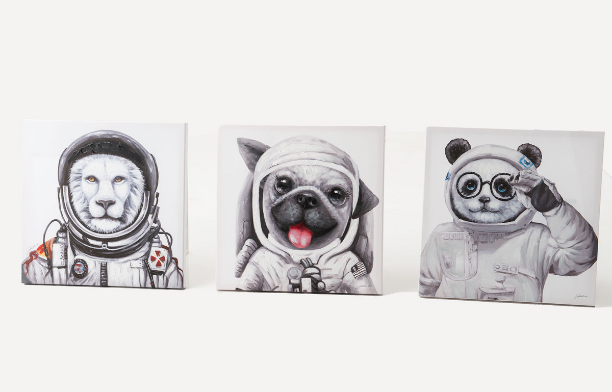 tableaux animaux astronaute 