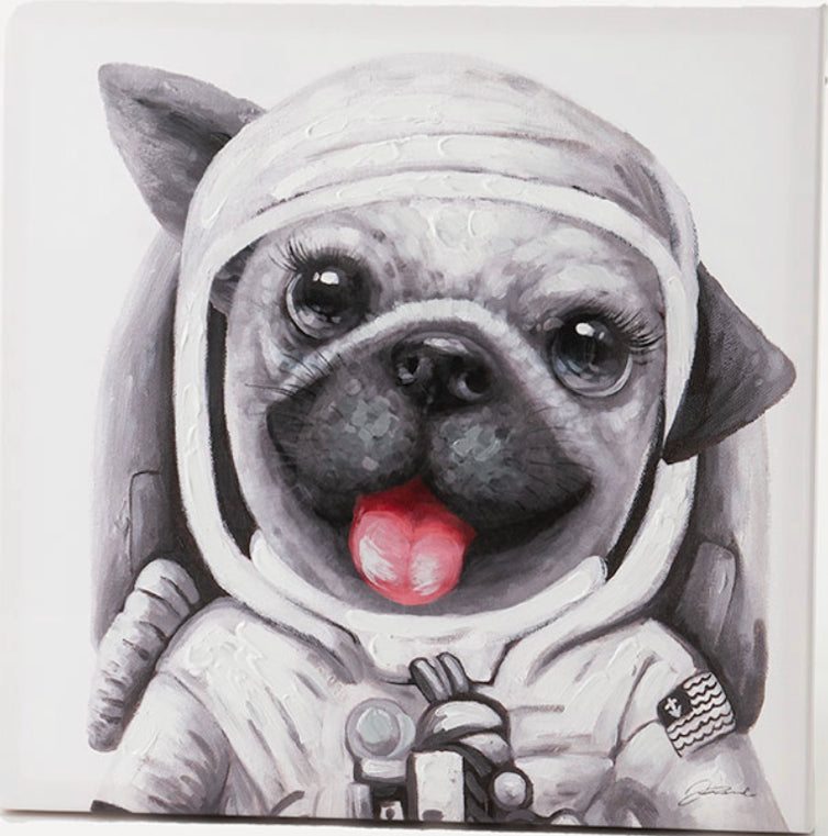 tableau chien astronaute 