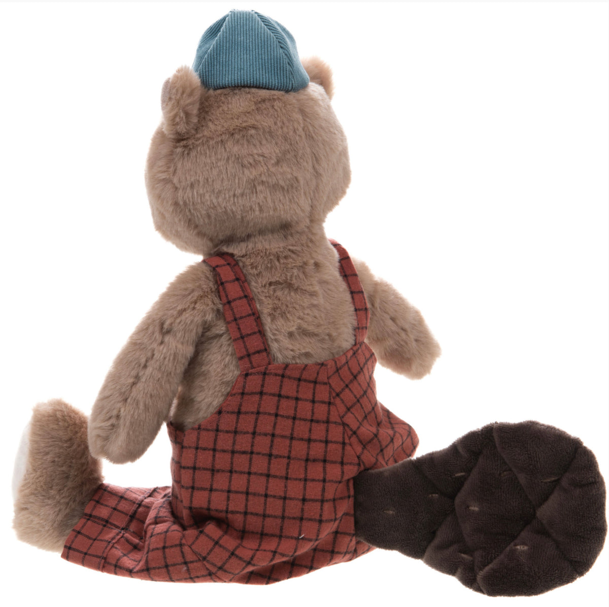 Peluche Victor le castor habillé (H 40 cm) — Amadeus