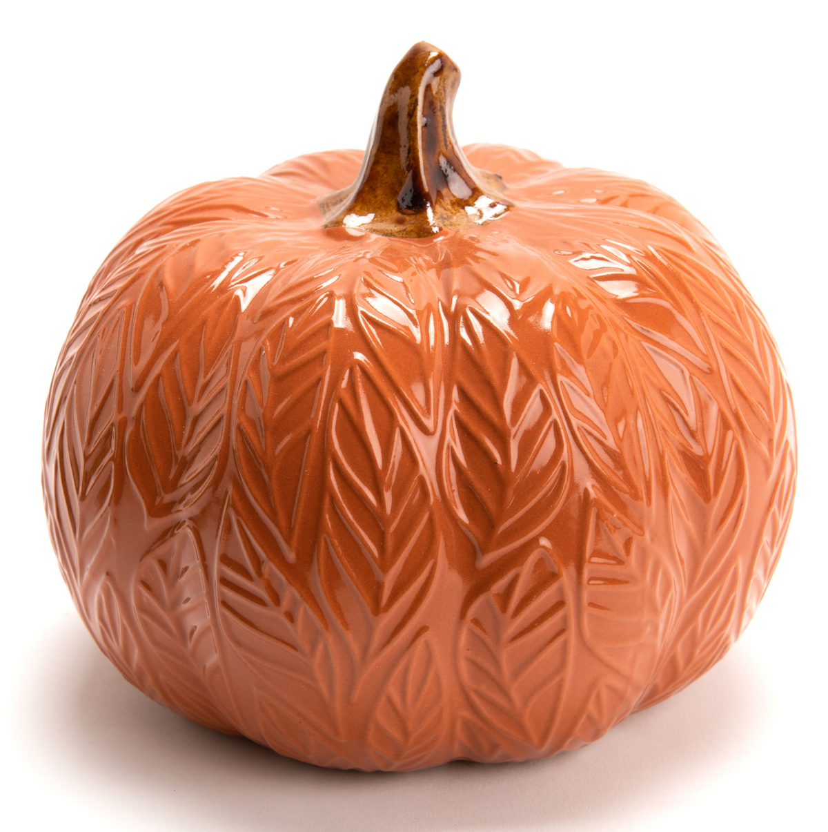 Citrouille décorative en céramique — Blanche ou Orange
