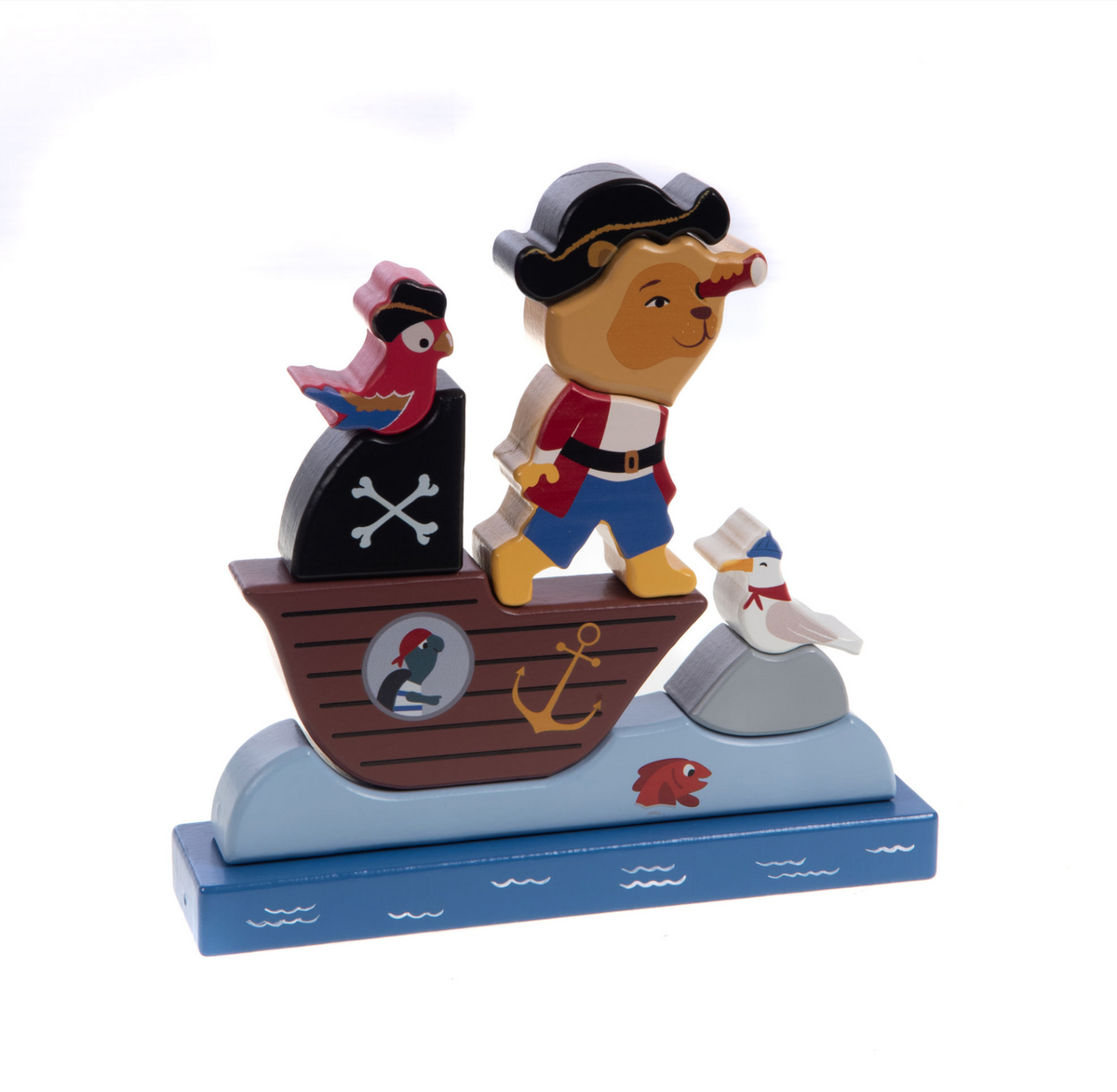 Puzzle magnétique en bois Pirate — Amadeus Les Petits