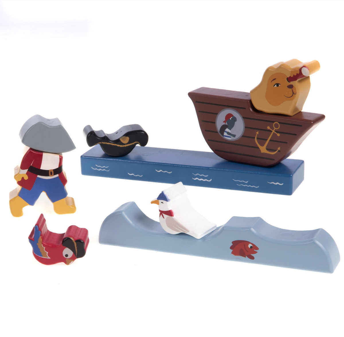 Puzzle magnétique en bois Pirate — Amadeus Les Petits
