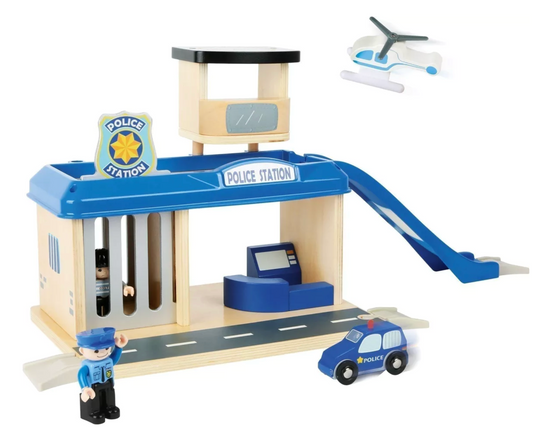 Poste de police avec accessoires