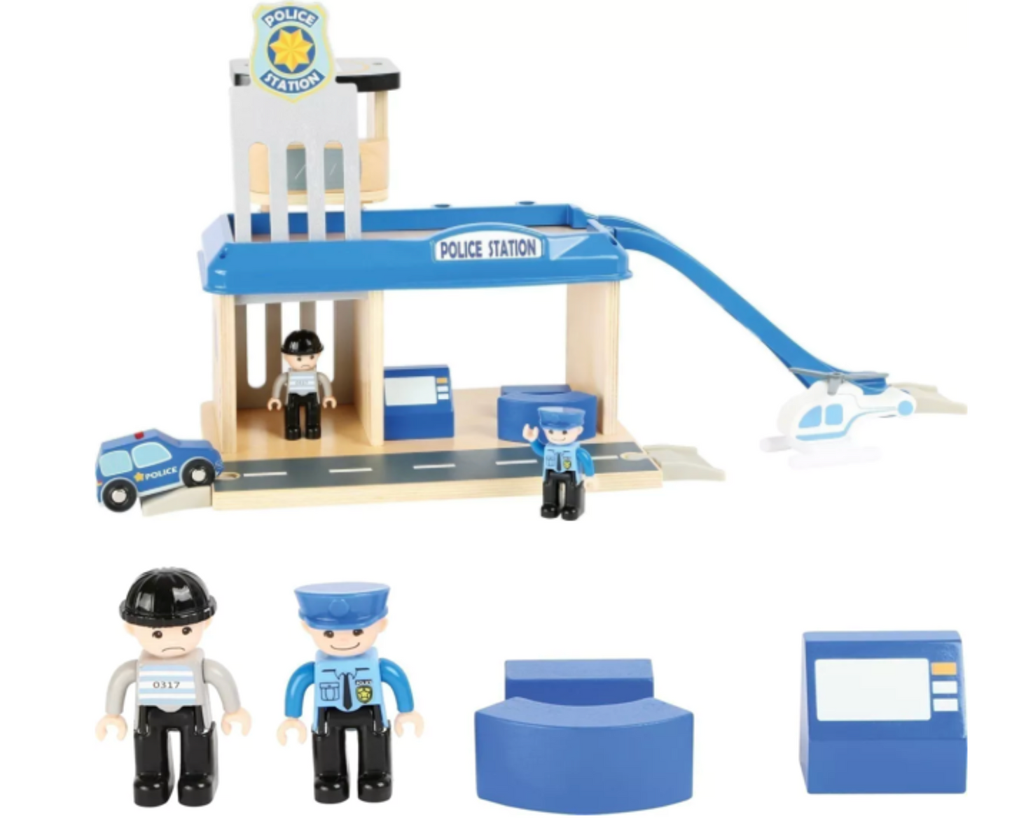 Poste de police avec accessoires