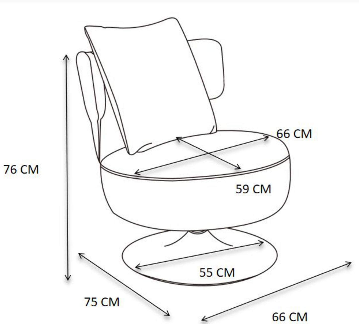 Fauteuil Valéria