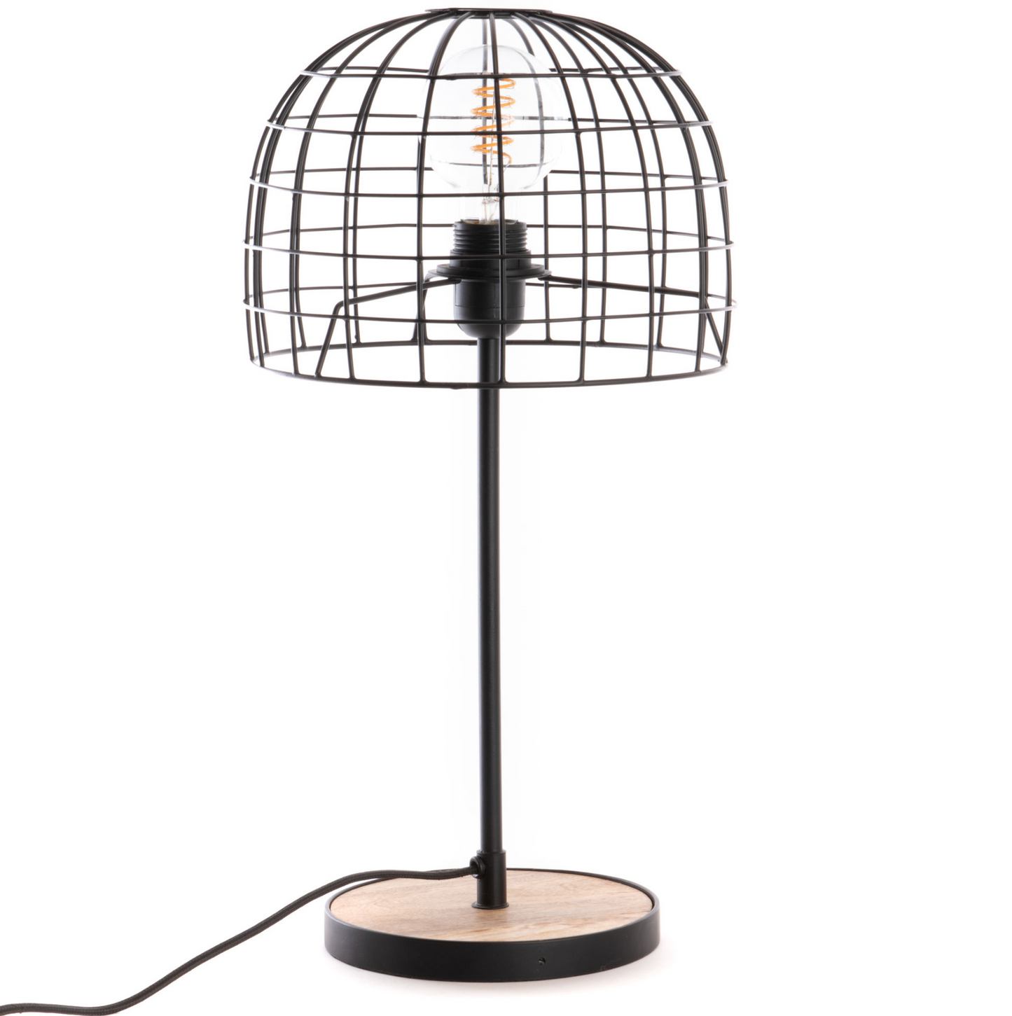 Lampe métal panier