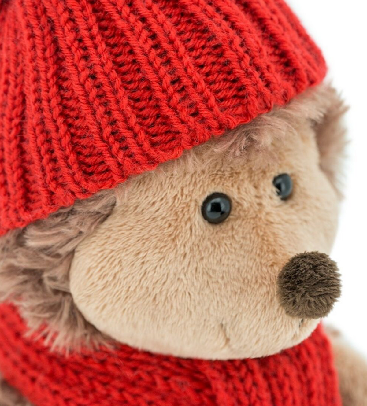 Peluche Hérisson bonnet et écharpe "Les Amis de la Forêt" — 18 cm- Orange toys