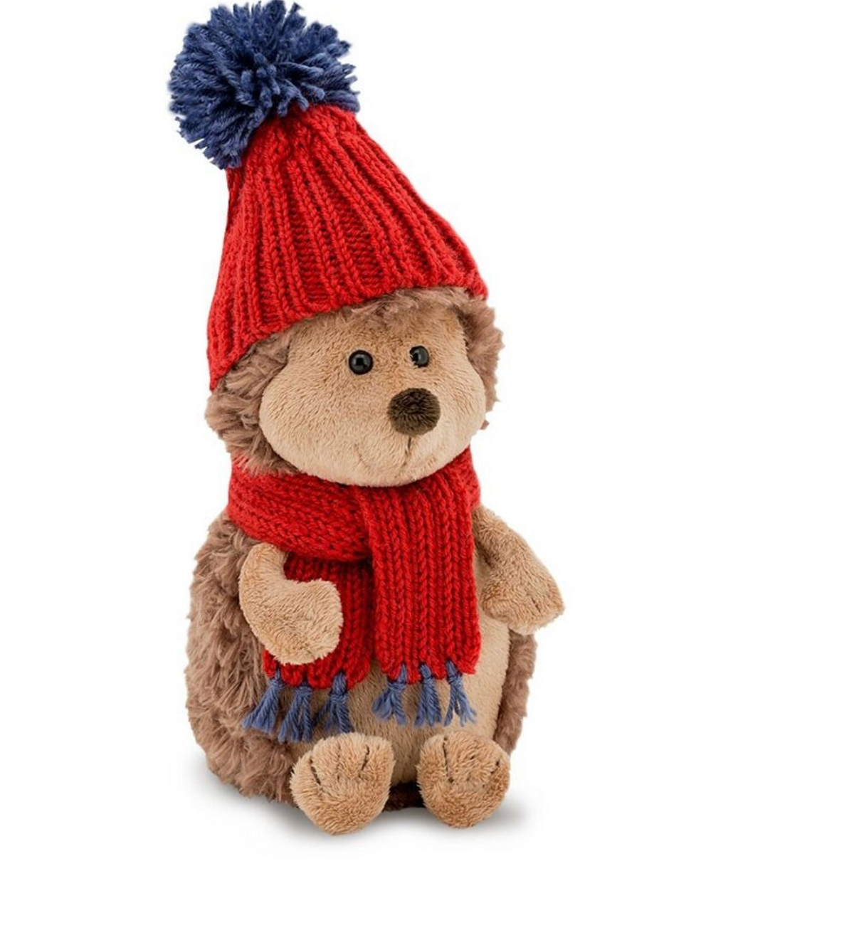 Peluche Hérisson bonnet et écharpe "Les Amis de la Forêt" — 18 cm- Orange toys