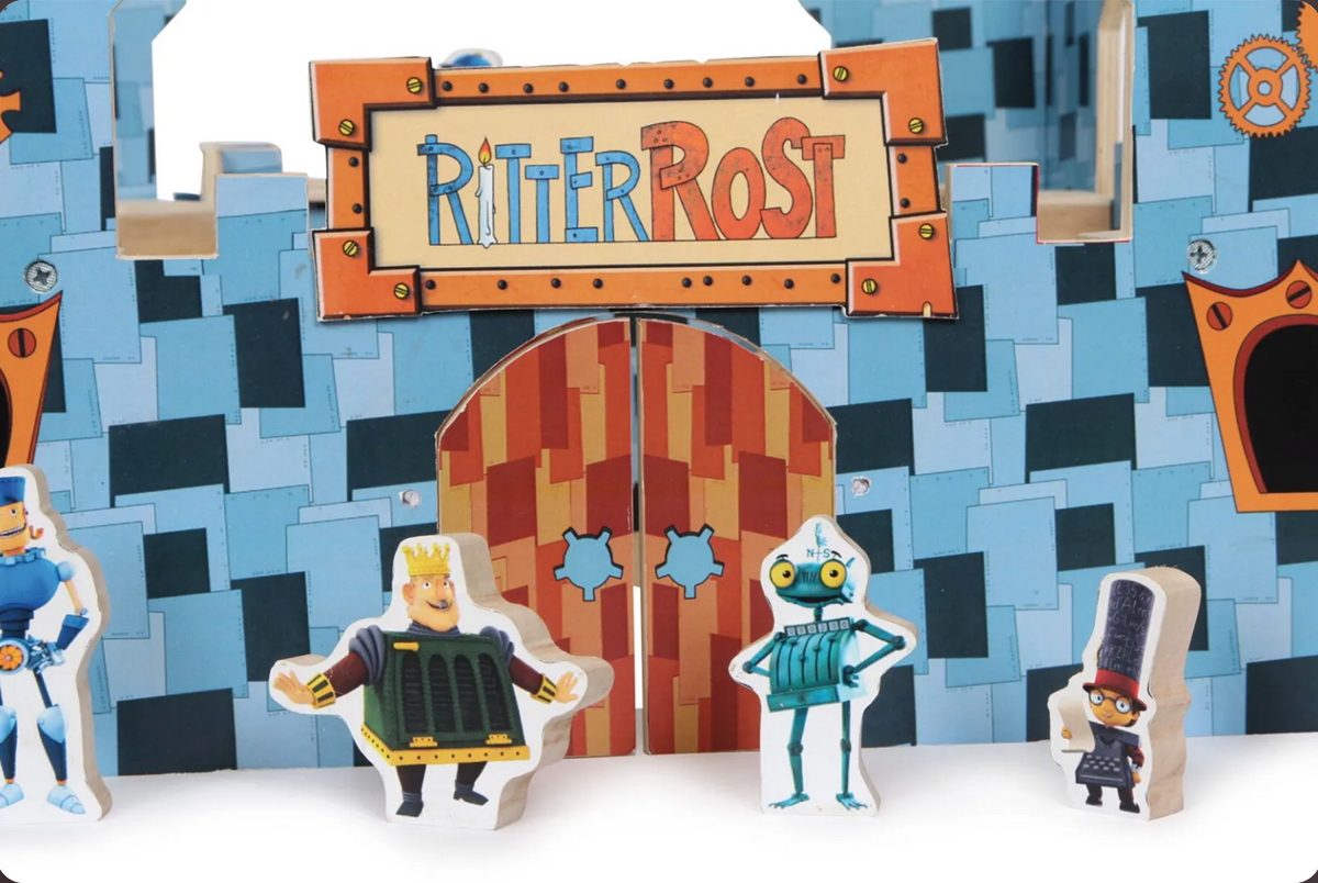 Château fort en bois "Ritter Rost" avec figurines — Small Foot (47 cm)