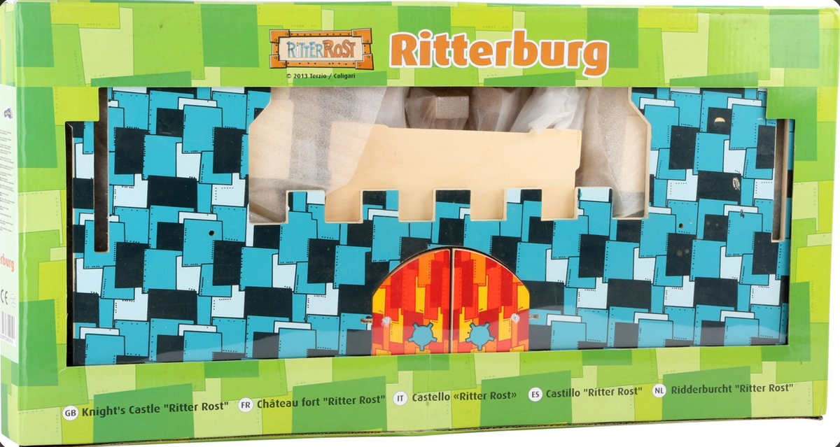 Château fort en bois "Ritter Rost" avec figurines — Small Foot (47 cm)