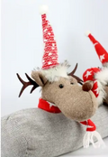 Bas de porte anti-courant d'air rennes de Noël "Funny Moose" 90 cm — Hoff Interieur
