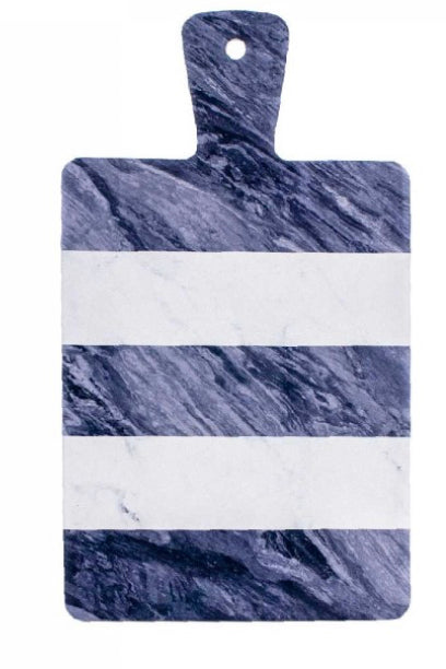 Planche à découper de présentation effet marbre avec manche (36 × 20,5 cm)