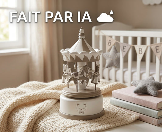 Carrousel Musical Isidore en bois (21 cm) — Amadeus Les Petits