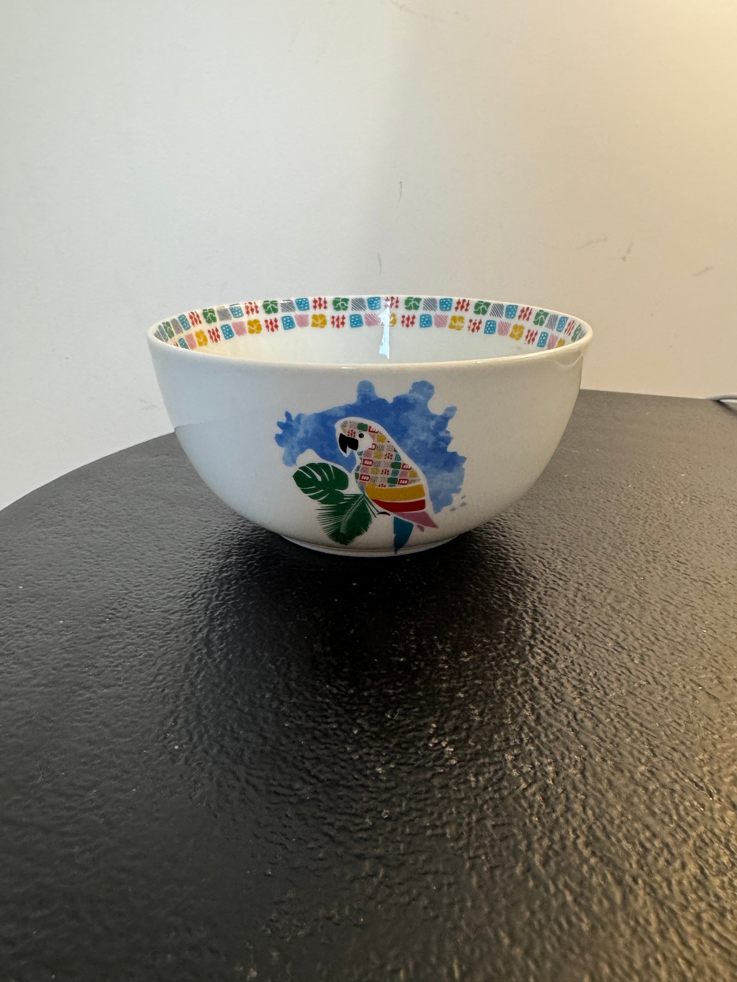 Set de 4 bols en céramique motifs tropicaux « Voyage » par Korb