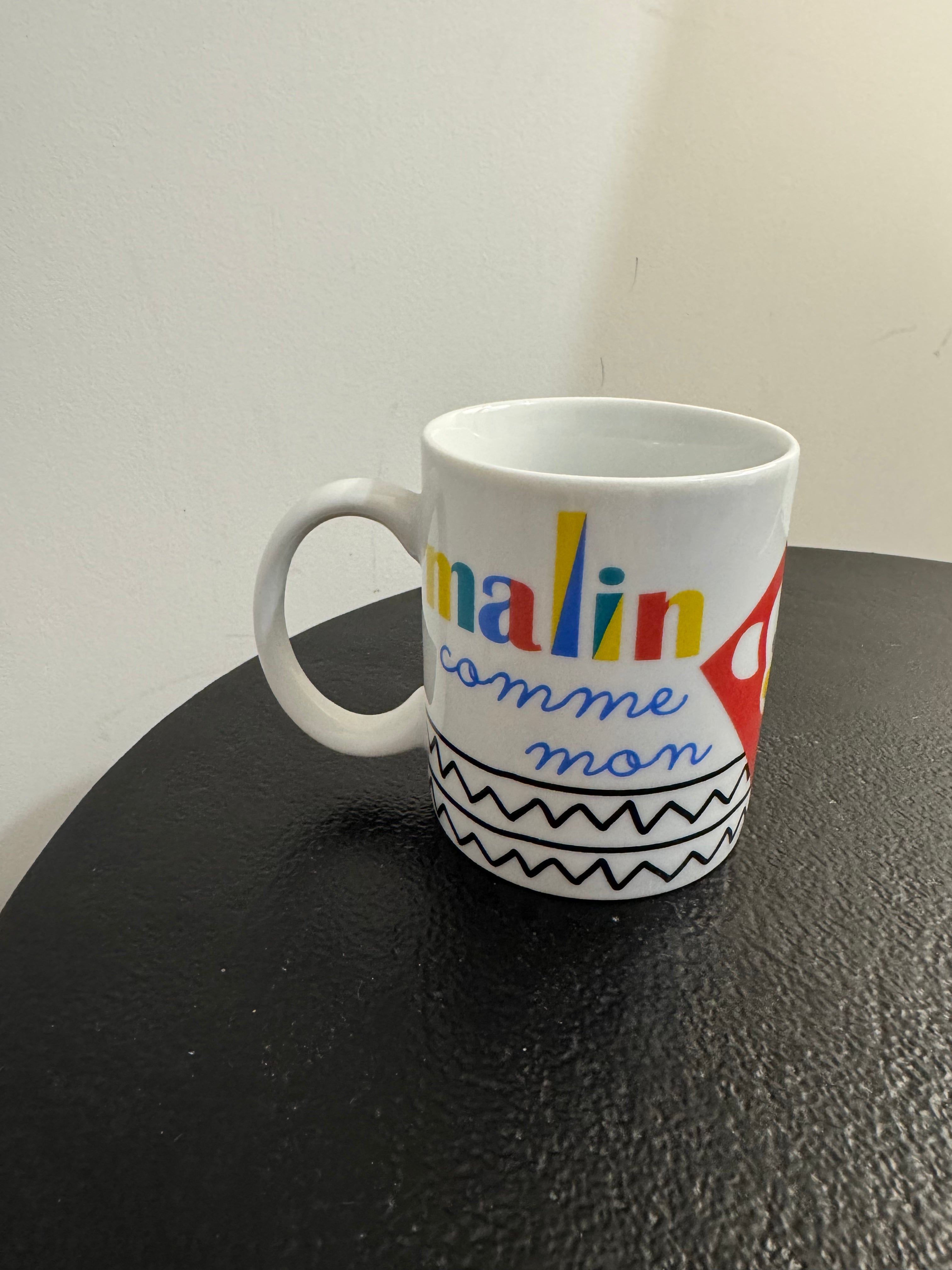 Mug en céramique Amadeus « Malin comme mon papa » (H 10 cm)