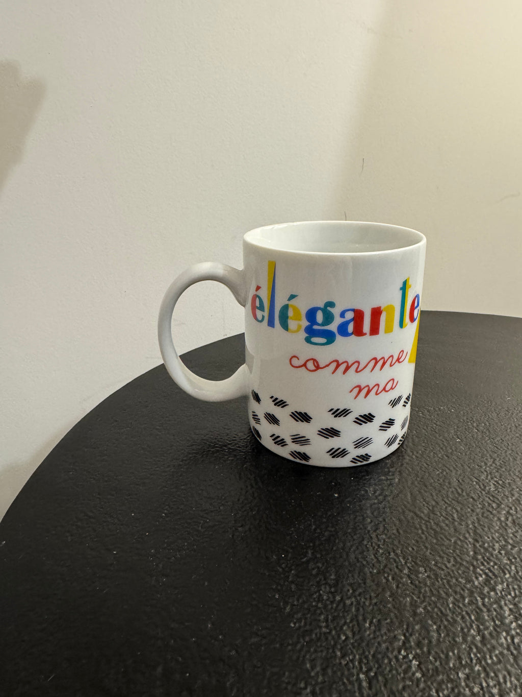 Mug en céramique Amadeus « Élégante comme ma maman » (H 10 cm)