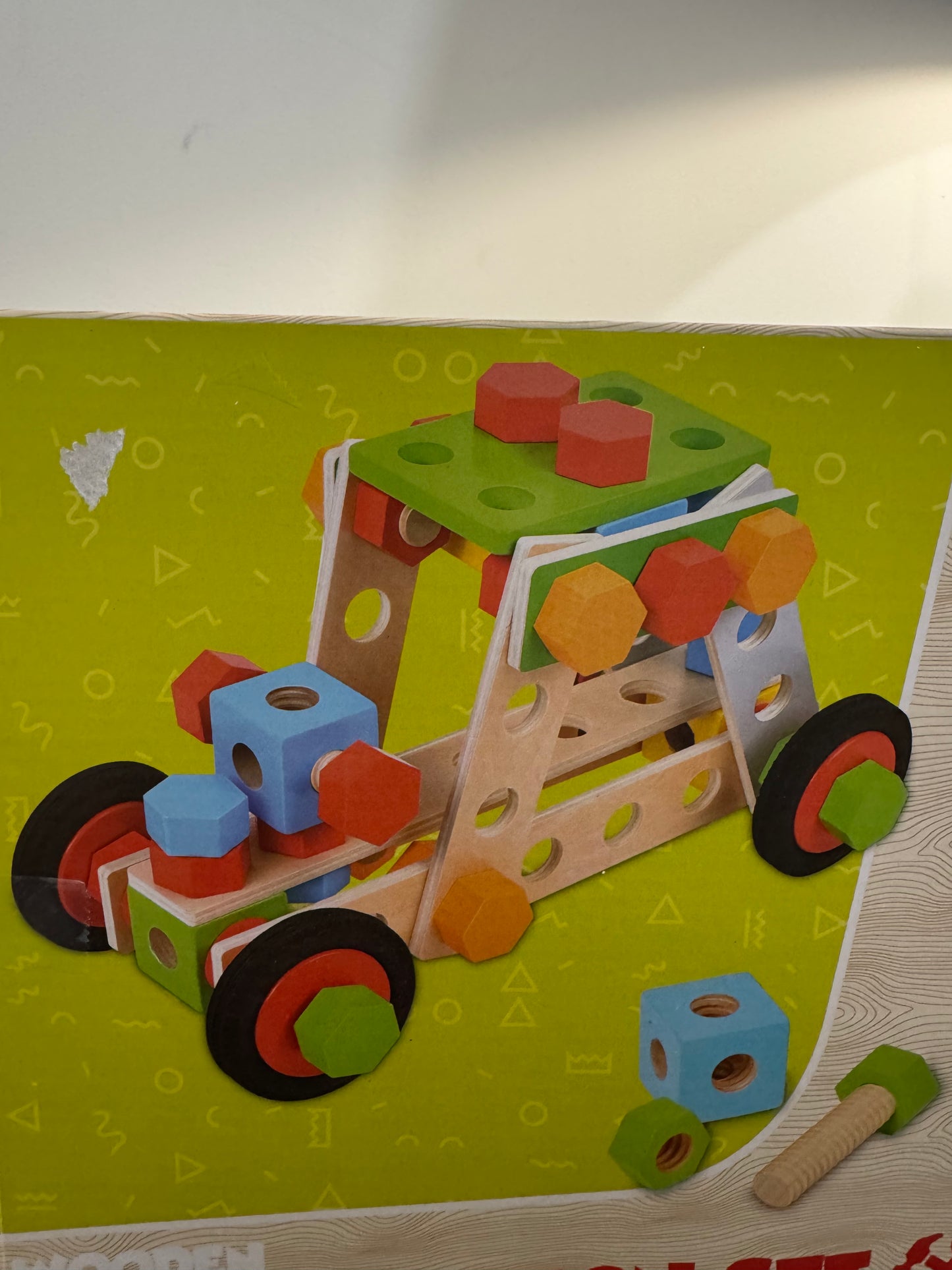Jeu de construction en bois (75 pièces)