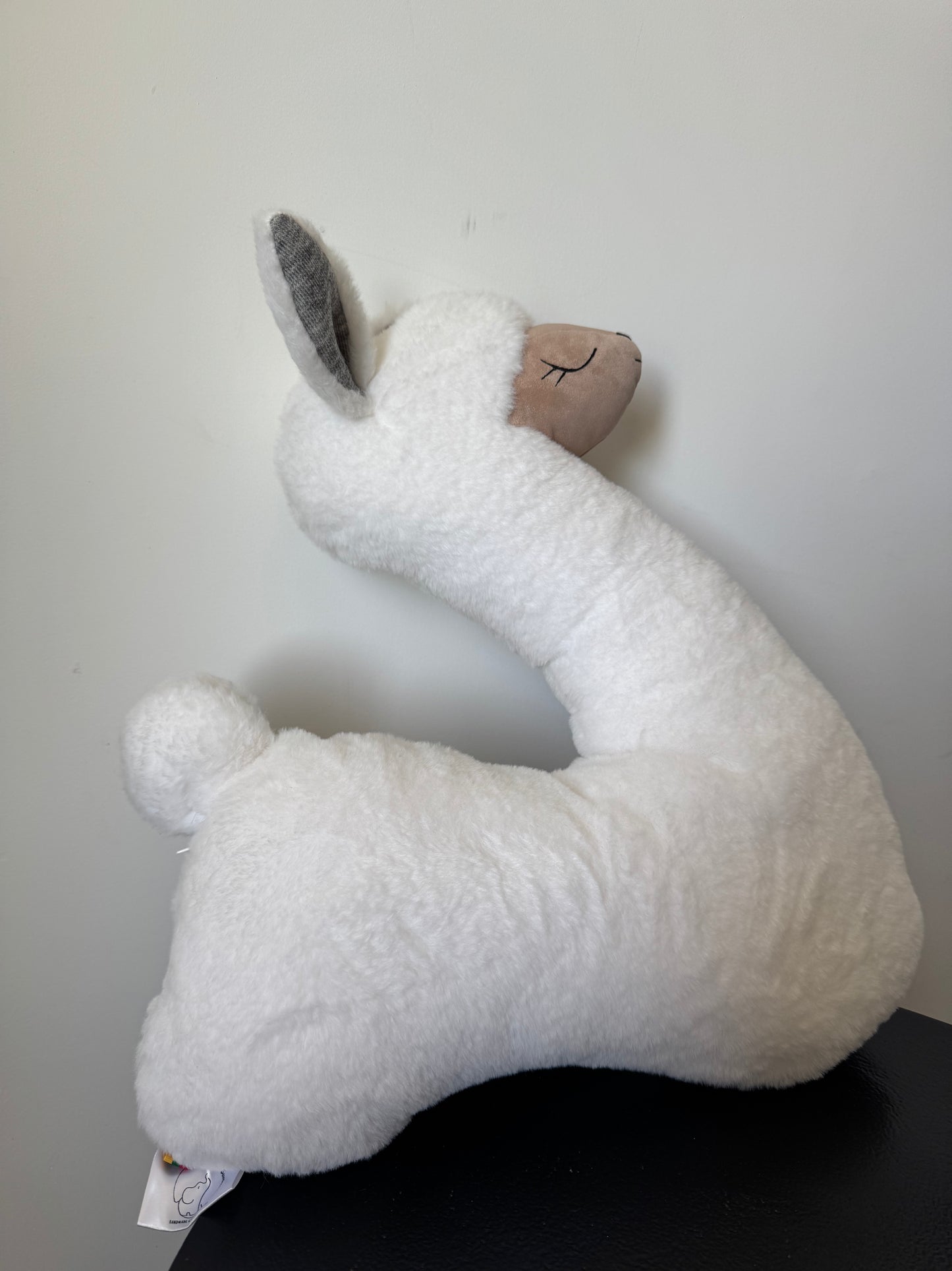 Peluche Coussin Peluche Lama Écru — Kai As Mažas Buvau (43 cm)