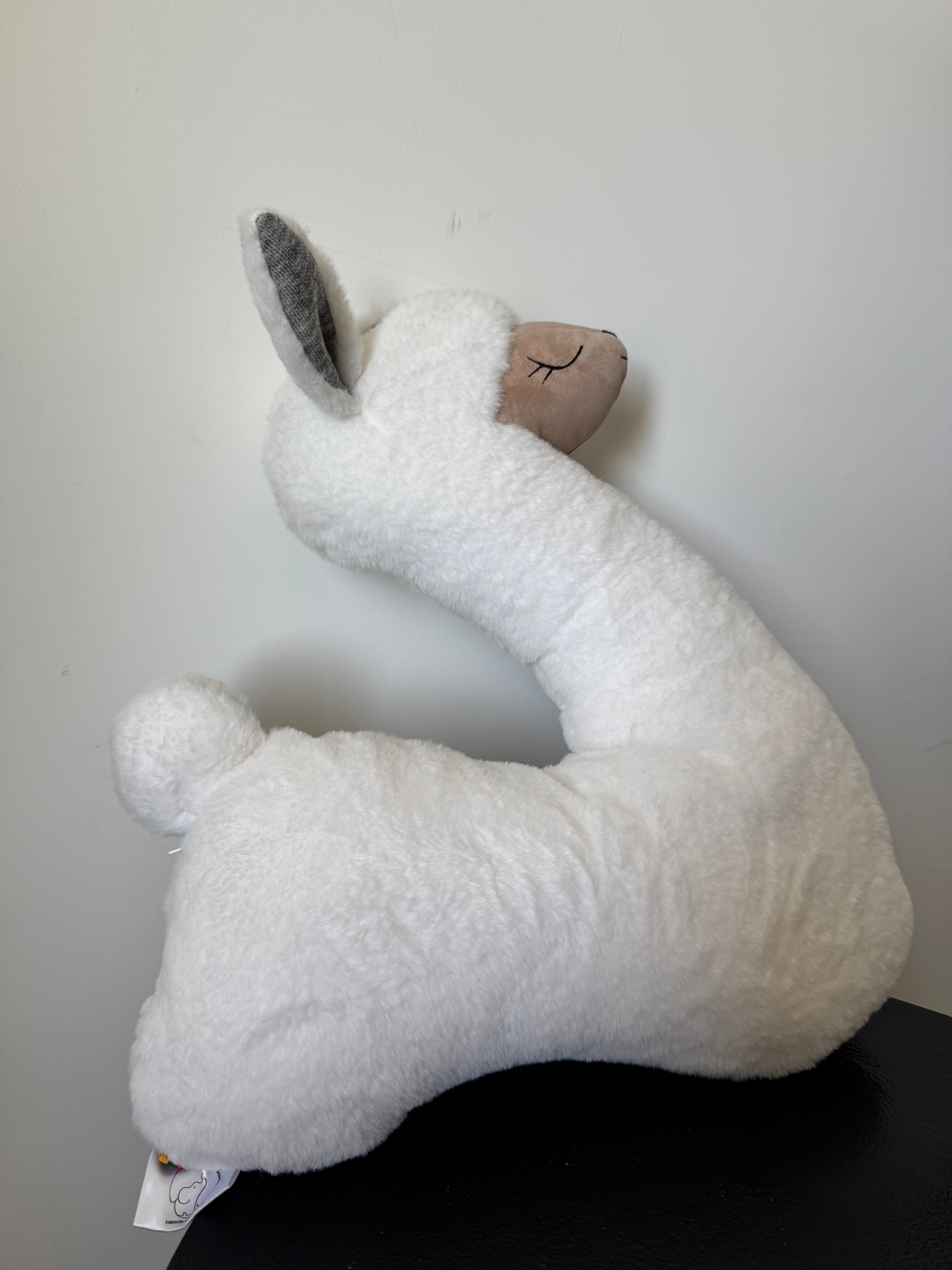 Peluche Coussin Peluche Lama Écru — Kai As Mažas Buvau (43 cm)