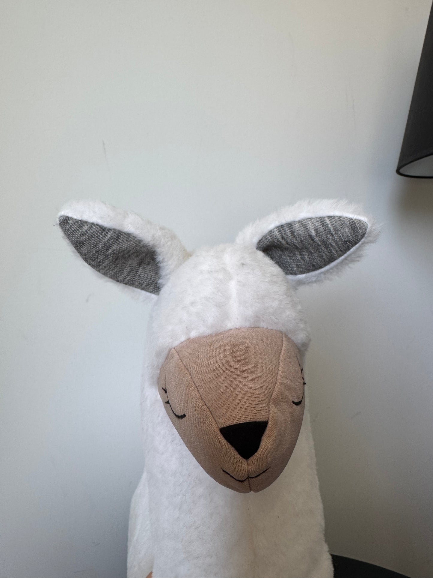 Peluche Coussin Peluche Lama Écru — Kai As Mažas Buvau (43 cm)