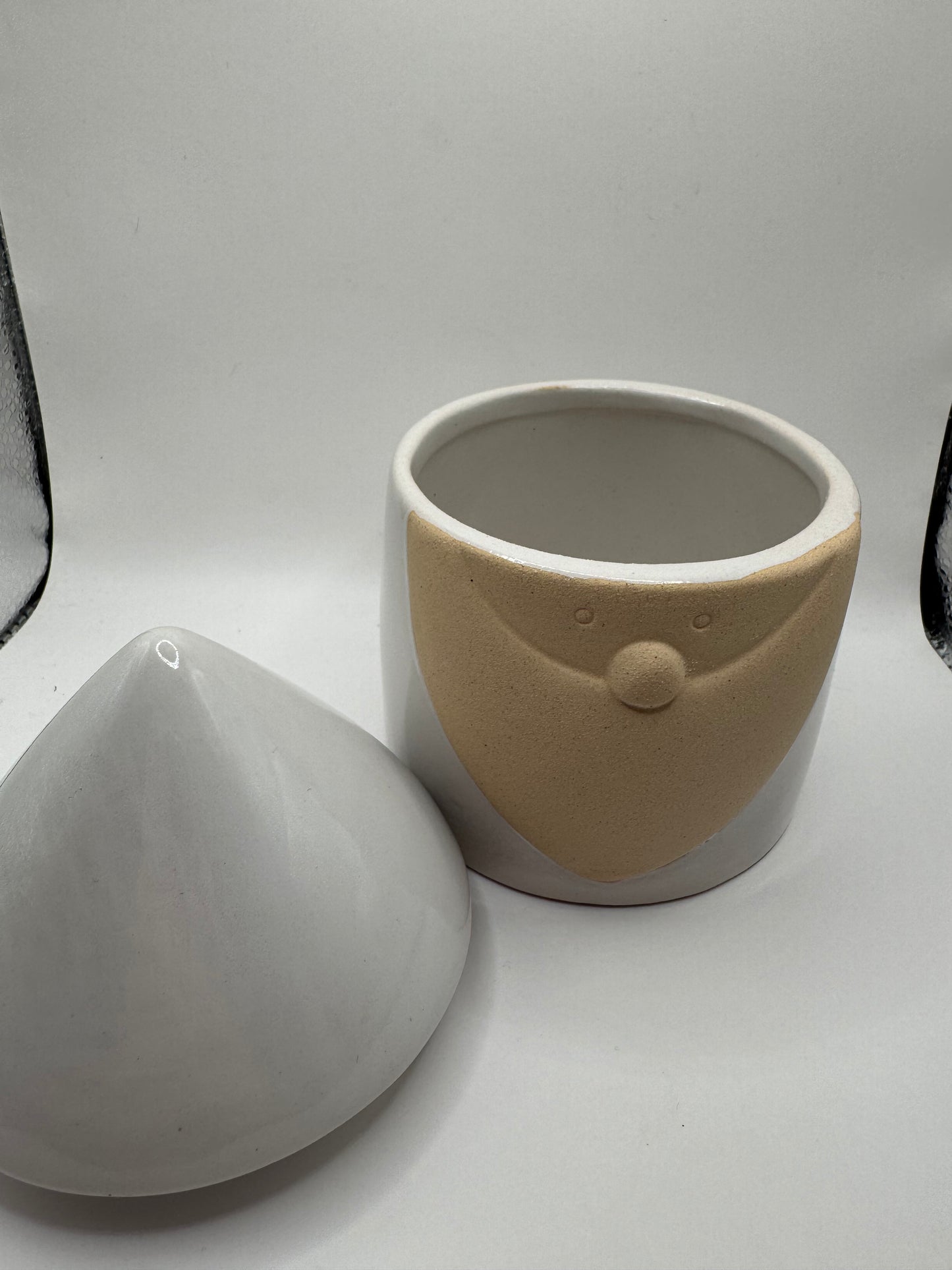 Pot à couvercle Lutin de Noël en céramique — Hoff Interieur (À l'unité)