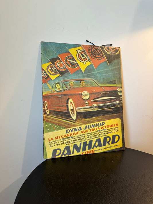 Affiche décorative en métal « Panhard Dyna Junior » — Plaque murale vintage neuve