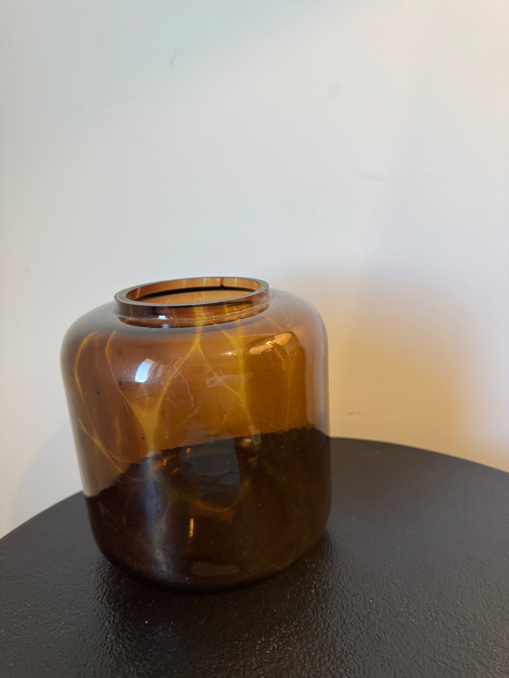 Vase en verre motif léopard "Léo" — Style sauvage & vintage (2 tailles au choix)