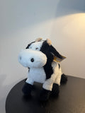 Peluche vache noire et blanche — Jumi (23 cm)