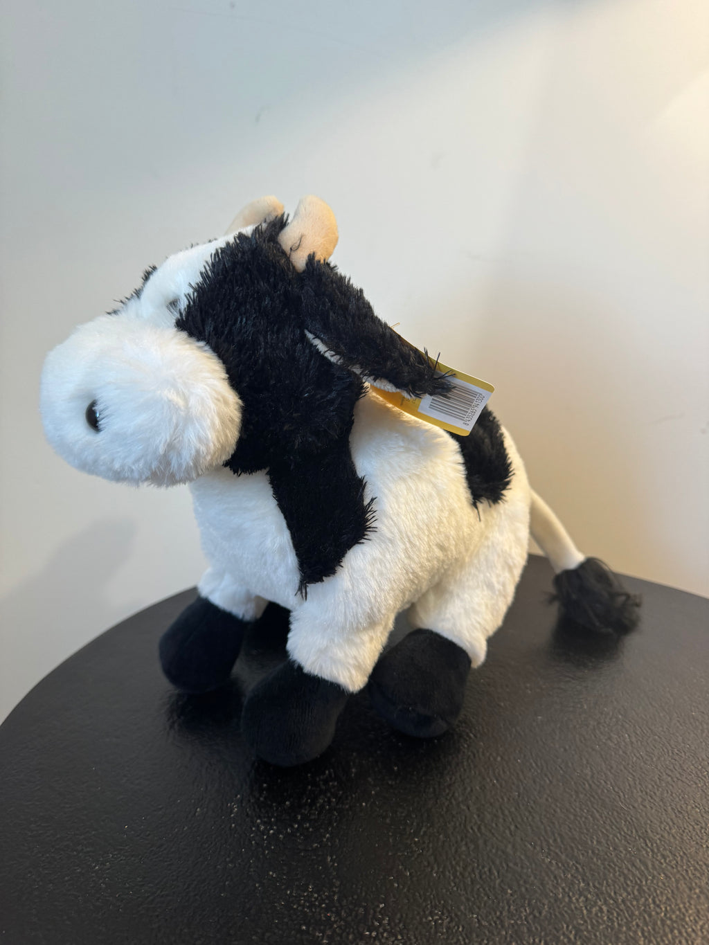 Peluche vache noire et blanche — Jumi (23 cm)